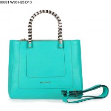 Borsa a mano Bvlgari Serpenti Ferrari in pelle verde chiaro 80381
