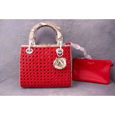 Replica della borsa a tracolla Dior Lady Default in pelle di serpente