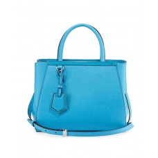 Borsa shopping Fendi 2Jours Mini, media, blu