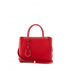 Borsa shopping mini Fendi 2Jours rossa