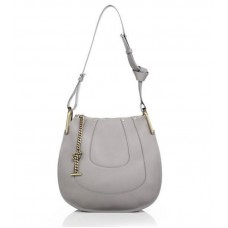 Borsa a tracolla piccola Chloe Hayley in pelle grigia Borsa a tracolla piccola Chloe Hayley in pelle grigia