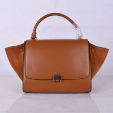 Borsa Celine Classic Trapeze in pelle marrone, 30 cm Borsa Celine Classic Trapeze in pelle marrone, 30 cm