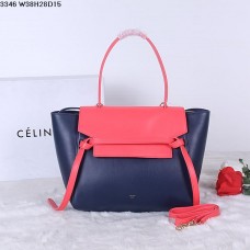 Marsupio Celine blu navy e rosa in pelle di vitello naturale Marsupio Celine blu navy e rosa in pelle di vitello naturale
