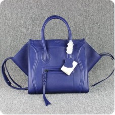 Borse Celine Boston Square in pelle di vitello blu indaco Borse Celine Boston Square in pelle di vitello blu indaco