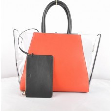 Borsa Fendi 2Jours in PVC trasparente nero