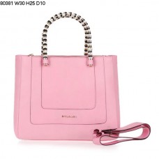 Borsa a mano Bvlgari Serpenti Ferrari in pelle rosa chiaro 80381