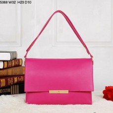 Borsa a tracolla Celine Blade Flap in pelle di vitello color pesca 5368