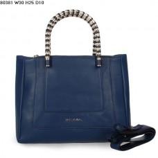 Borsa in pelle Bvlgari New Hand Carry Serpenti Ferrari Blu zaffiro 80381