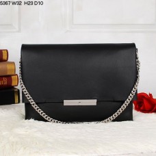 Borsa a tracolla Celine Blade Flap in pelle di vitello nera 5367