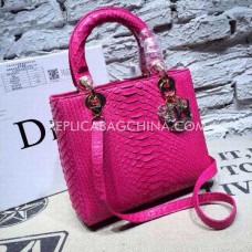 Replica della borsa Dior Lady Default in pelle di serpente