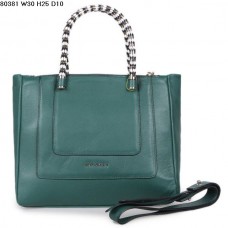 Borsa a mano Bvlgari Serpenti Ferrari in pelle verde 80381