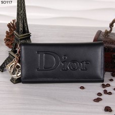 Portafoglio Christian Dior nero con patta 117
