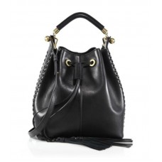 Borsa a secchiello Chloe Gala in pelle nera