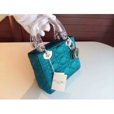 Prezzo della borsa a mano replica Dior Lady Default blu