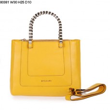 Borsa a mano Bvlgari Serpenti Ferrari in pelle gialla 80381