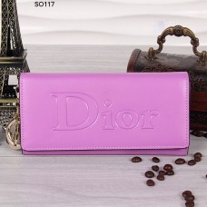 Portafoglio Christian Dior viola con patta 117