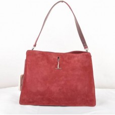 Borsa Celine EDGE in pelle scamosciata rosso scuro 309 Borsa Celine EDGE in pelle scamosciata rosso scuro 309