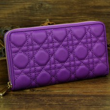 Portafoglio Lady Dior Escaped in pelle di pecora D0082 viola Portafoglio Lady Dior Escaped in pelle di pecora D0082 viola