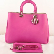 Borsa Dior Diorissimo Jumbo in pelle originale viola (dettagli dorati) 602