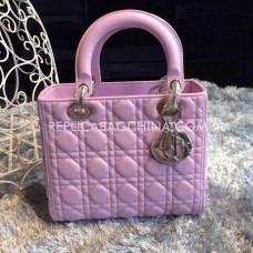 Borsa a mano imitazione Dior Lady Default rosa