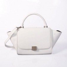 Borsa Celine Medium Trapeze in pelle bianca Borsa Celine Medium Trapeze in pelle bianca