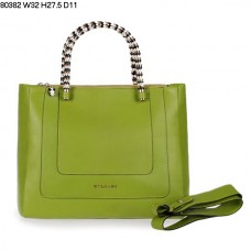 Borsa a mano Bvlgari New Serpenti in pelle di vitello verde mela 80382