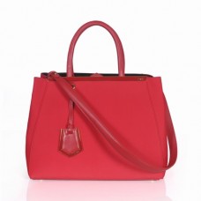 Borsa Fendi 2Jours in tela rossa con manico superiore