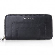 Portafoglio Bvlgari Serpenti Original in pelle con cerniera, nero 201301