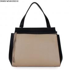 Borsa Celine EDGE in pelle di vitello beige/nera 26938