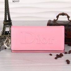 Portafoglio Christian Dior rosa con patta 117