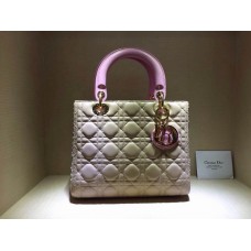 Replica di alta qualità della borsa a mano Dior Lady Totes color kaki.