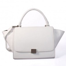 Borsa Celine Large Trapeze in pelle bianca Borsa Celine Large Trapeze in pelle bianca
