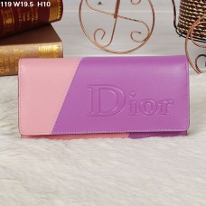 Portafoglio Christian Dior multicolore viola/rosa con patta 119