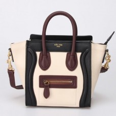 Borsa Celine Small Luggage Tote nera, bianca e color vino. Borsa Celine Small Luggage Tote nera, bianca e color vino.