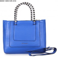 Borsa a mano Bvlgari Serpenti Ferrari in pelle blu 80381