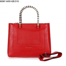 Borsa a mano Bvlgari Serpenti Ferrari in pelle rossa 80381