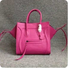 Borse Celine Boston in pelle color rosa intenso
