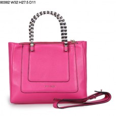 Borsa a mano Bvlgari modello Serpenti in pelle di vitello fucsia, codice 80382