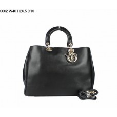 Borsa Dior Diorissimo Jumbo in pelle nappa nera (hardware dorato) 8002