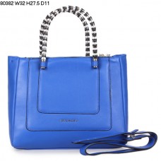 Borsa a mano Bvlgari modello Serpenti in pelle di vitello blu, codice 80382