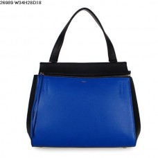 Borsa Celine EDGE in pelle di vitello blu/nera 26938