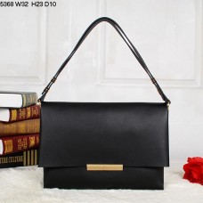 Borsa a tracolla Celine Blade Flap in pelle di vitello nera 5368