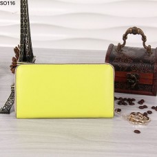 Portafoglio Christian Dior giallo limone con cerniera 116