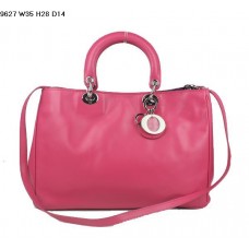 Borsa Dior Diorissimo in pelle nappa color pesca (finiture argentate) 9627 Borsa Dior Diorissimo in pelle nappa color pesca (finiture argentate) 9627