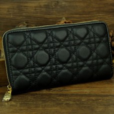 Portafoglio Lady Dior Escaped in pelle di pecora D0082 nero Portafoglio Lady Dior Escaped in pelle di pecora D0082 nero