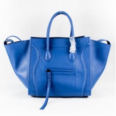 Borse Celine Boston in pelle azzurra