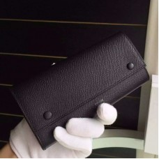Portafoglio multifunzione Celine in pelle Epsom nera