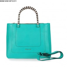 Borsa a mano Bvlgari modello Serpenti in pelle di vitello verde chiaro 80382