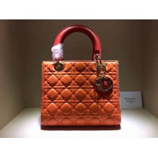 Replica della borsa tote Dior Lady Default arancione