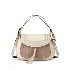 Borsa a tracolla Chloe Hudson Double-Carry con inserti in pitone.